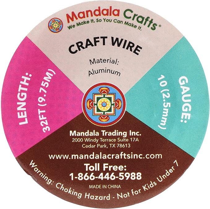 Mandala Crafts 10 Gauge Anodized Aluminum Craft Wire - Image 3