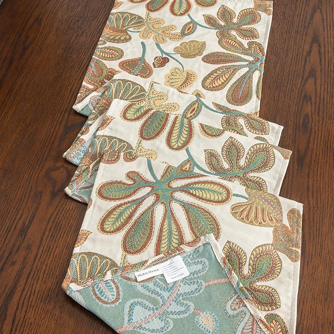 Mika Home Tropical Leaf Table Runner - Image 4