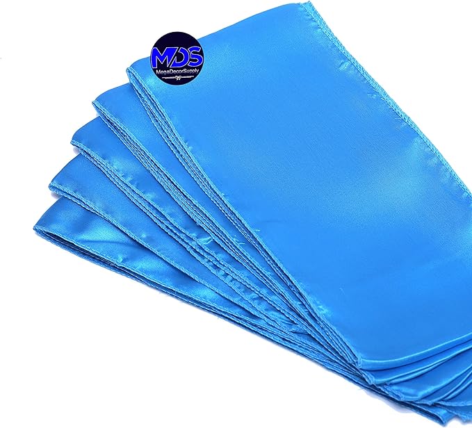 MDS Pack of 200 PCS Satin Chair Sashes Charmeuse Sateen Dining Chair Bows - Image 5