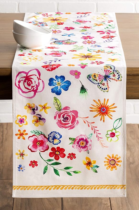 Maison d' Hermine Table Runner 100% Cotton Double Layer Table Runners 108 - Image 9