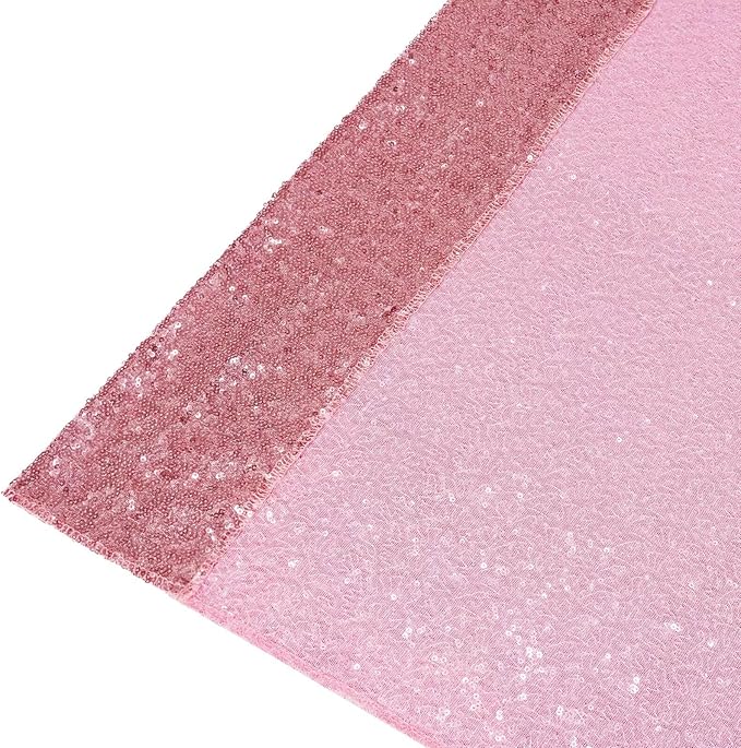 Eternal Beauty Sequin Backdrop Curtains, 2x8 Ft-2 Panels Fuchsia Pink Back Drop - Image 7