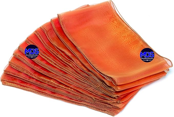 MDS Pack of 125 PCS Organza Chair Sashes Wider Dining Chair Bows Ribbon Tie Back - Image 6