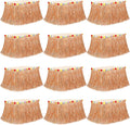 12PCS Hawaiian Table Skirt, Luau Themed Grass Table Skirt Party Supplies by Huskein