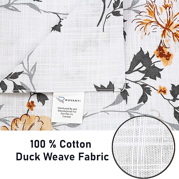 Ruvanti 100% Cotton Table Runner 72 Inches Long, Stain Resistant, Washable & - Image 3