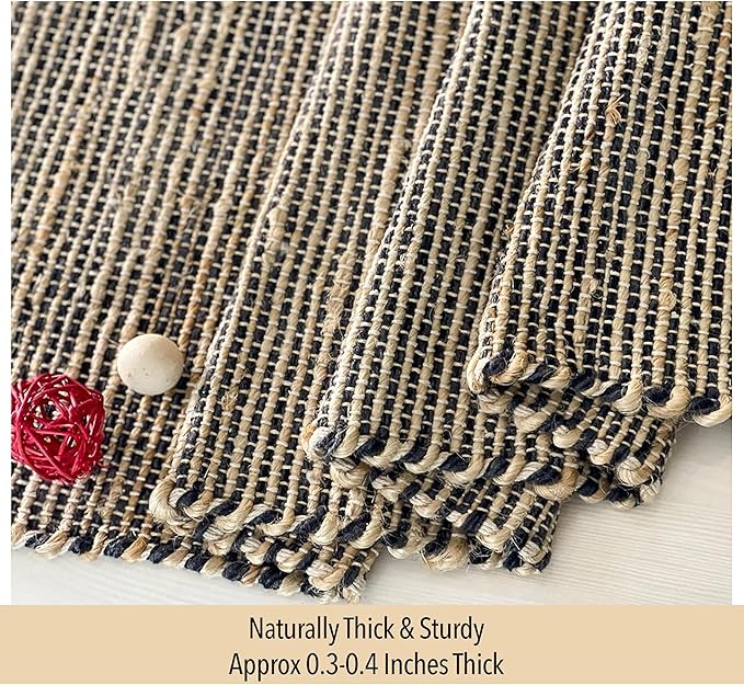 Chardin home Natural Jute Table Runner 13x72 Inch – Vintage Boho Rustic Table - Image 3