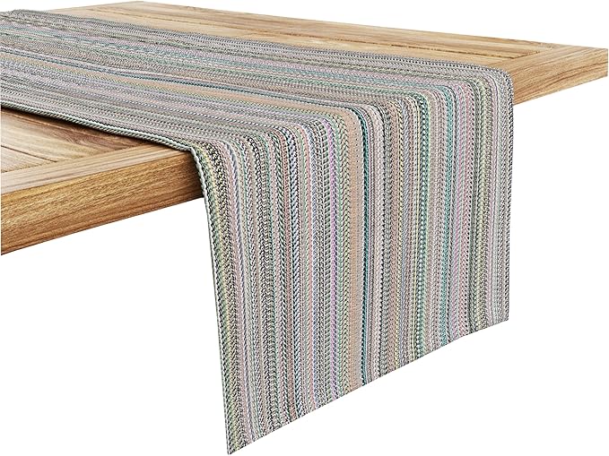 Ruvanti 100% Cotton Table Runner 108 Inches Long, Stain Resistant, Washable & by Ruvanti