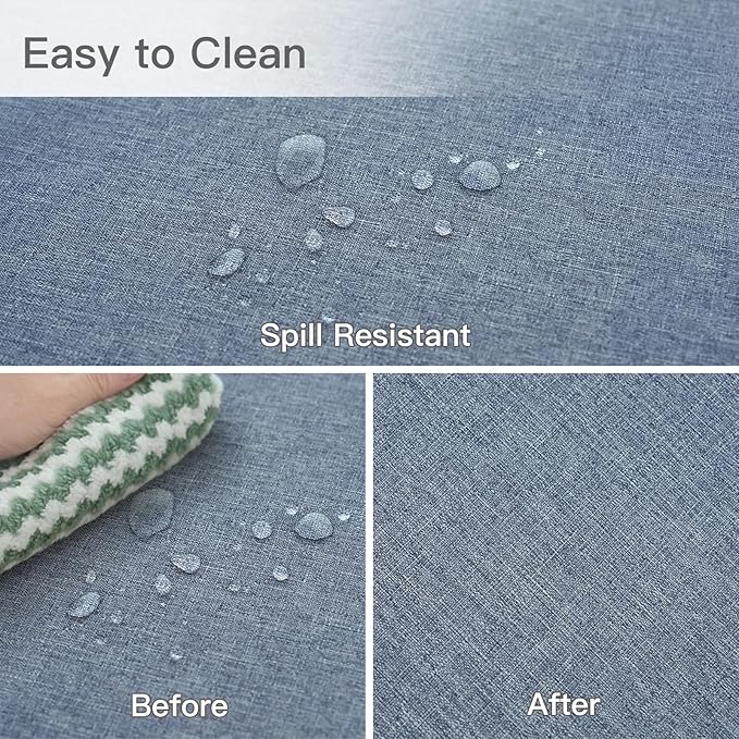 maxmill Square Linen Tablecloth Water Resistance Antiwrinkle Spillproof Stain - Image 5