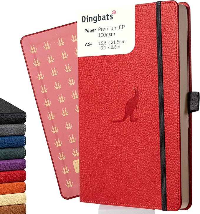 Dingbats* Wildlife Grid Writing Journal Notebook A5 by DingbatsNotebooks