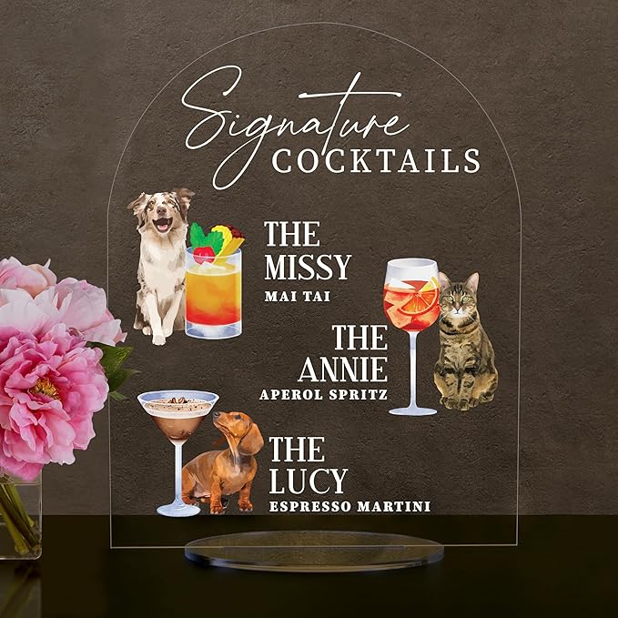 Pet Signature Drink Wedding Signs - Image 2