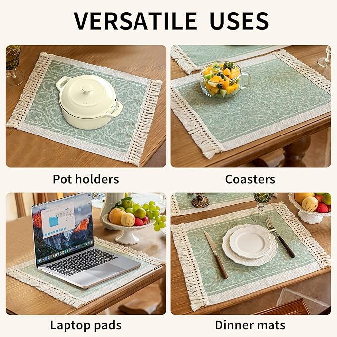 Placemats Set of 4, Waterproof Placemat - Image 6