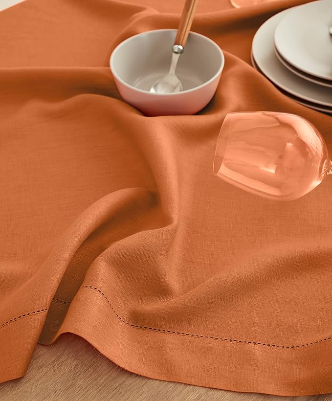 Solino Home Linen Square Tablecloth 52 x 52 Inch - Image 6