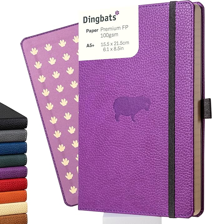 Dingbats* Wildlife Grid Writing Journal Notebook A5 by DingbatsNotebooks
