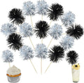 Ephlyn 30Pcs Foil Firework Cupcake Toppers Sparkles Fireworks Sticks Birthday by Ephlyn