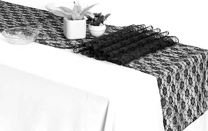MDS Pack of 12 Wedding 12 x 108 inches Satin Table Runner by MDS
