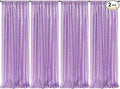 4Pcs 2Ft x 8Ft Sequin Backdrop Curtain, Glitter Photography Background by Poise3EHome