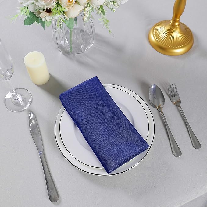 Cloth Napkins 17x17 inch Washable Polyester Dinner Napkins Soft Table Napkins - Image 7