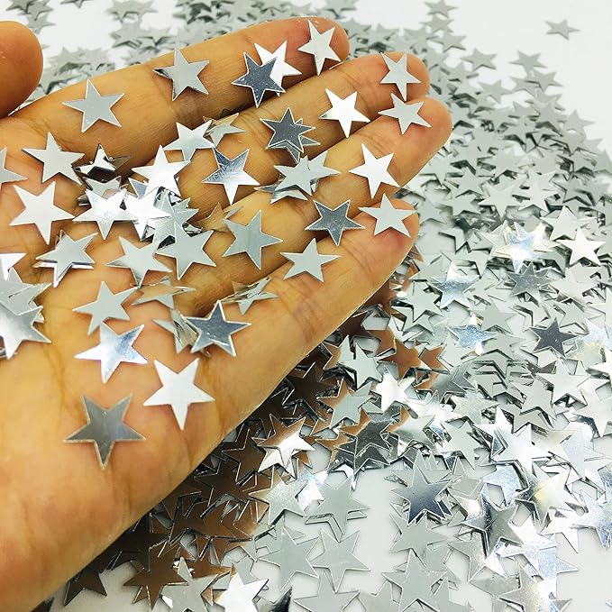 Confetti Star Metallic Foil Confetti Sprinkles - Image 2