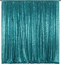 Poise3EHome Teal Sequin Backdrop, 8FT x 10FT Sequin Photography Backdrop Curtain by Poise3EHome