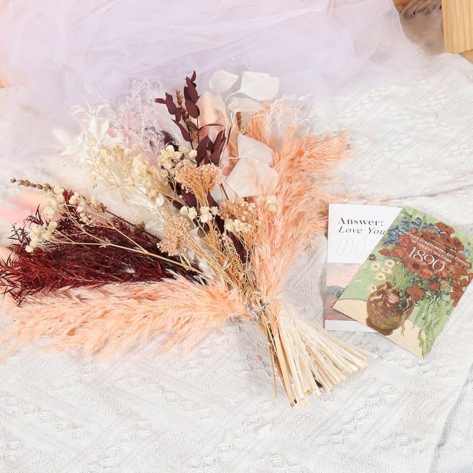 Pink Dried Flowers Bouquet - Image 3