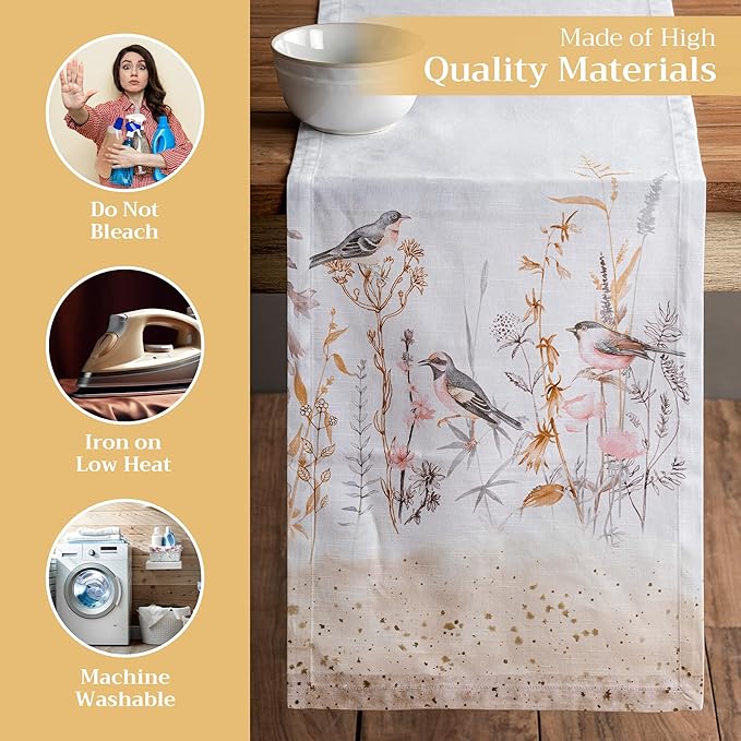 Maison d' Hermine Table Runner 100% Cotton Single Layer Table Runners 108 - Image 3