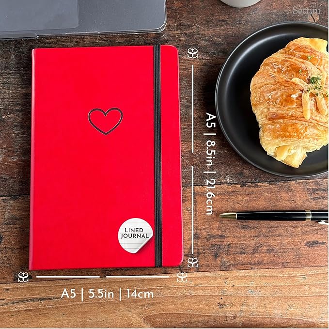 SETTINI Lined Journal, 192 Archival-Quality Pages, QuillEase Bleed-Free Paper - Image 3