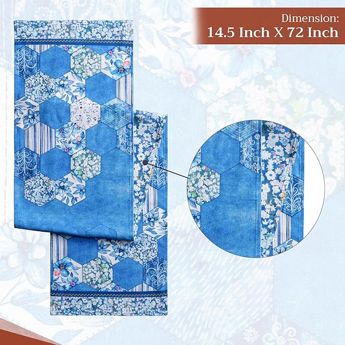 Maison d' Hermine Table Runner 100% Cotton Double Layer Table Runners 72 inches - Image 4