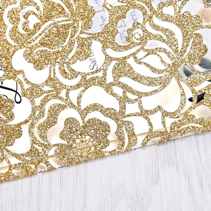 DORIS HOME 50pcs Laser Cut Wedding Invitations - Image 4