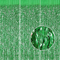 Green Foil Backdrop Curtain by CYLMFC