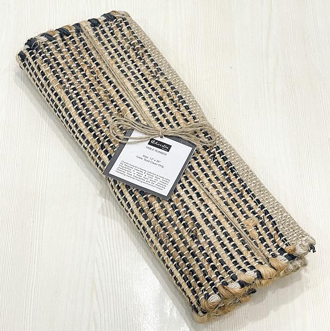 Chardin home Natural Jute Table Runner 13x36 Inch – Vintage Boho Rustic Table - Image 8