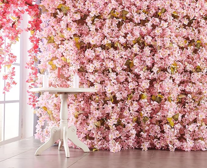 Flower Garland, Artificial Hydrangea Vine Flowers, Hanging Fake Hydrangeas Vine - Image 2