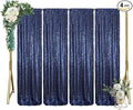 ShinyBeauty Navy Blue Sequin Backdrop 4x10ft by ShinyBeauty