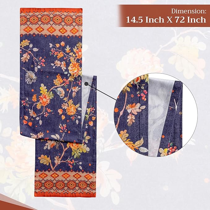 Maison d' Hermine Table Runner 100% Cotton Single Layer Table Runners 72 inches - Image 4