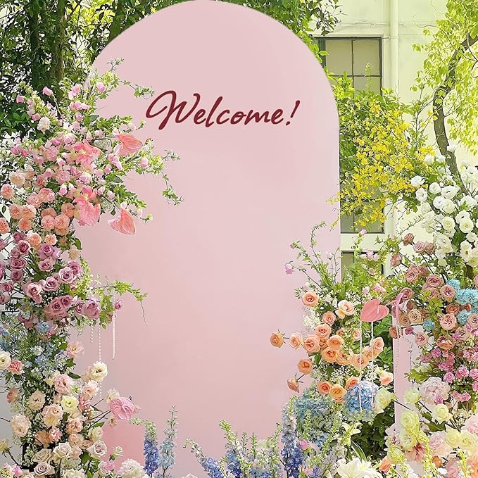 Metal Arch Backdrop Stand and Cover Set, 6FT Party Backdrop, Backdrop Stand - Image 7