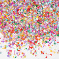 Multicolor Manicure Glitter Confetti 3.6oz/100g, Mixed Shapes Size 2-10mm by Wankko