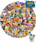 300 PCS Halloween Pumpkin Stickers, Vinyl Waterproof Stickers by Greingways