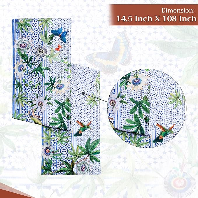 Maison d' Hermine Table Runner 100% Cotton Double Layer Table Runners 108 - Image 4