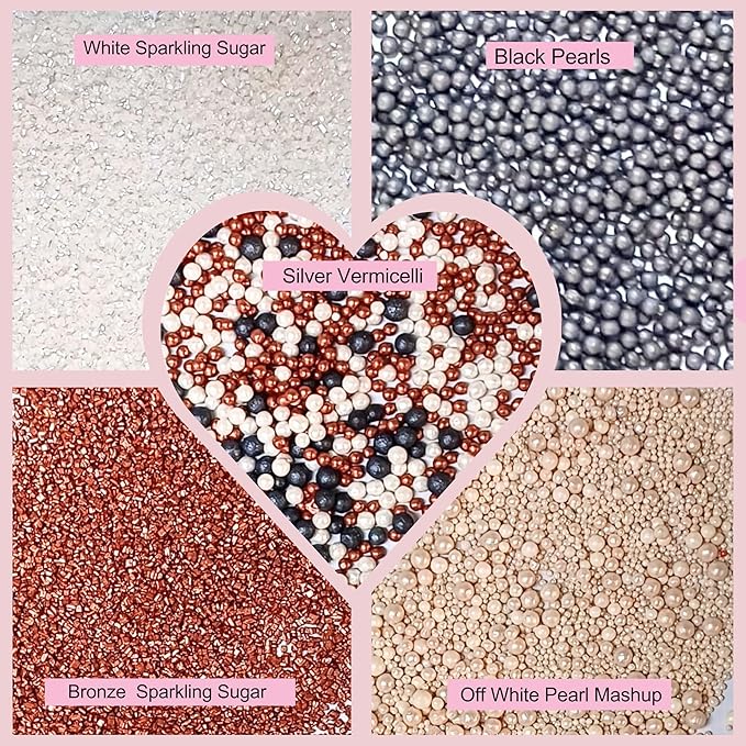 Sprinkles - Confect Sprinkles for Cakes & Cupcakes Decoration Assorted pack of - Image 4