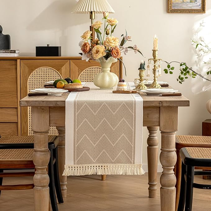 Table Runners 95 Inches, Waterproof Boho Table Runner - Image 6