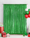 Eternal Beauty Green Sequin Backdrop, 10x10 Ft Glitter Background Curtains by EternalBeauty