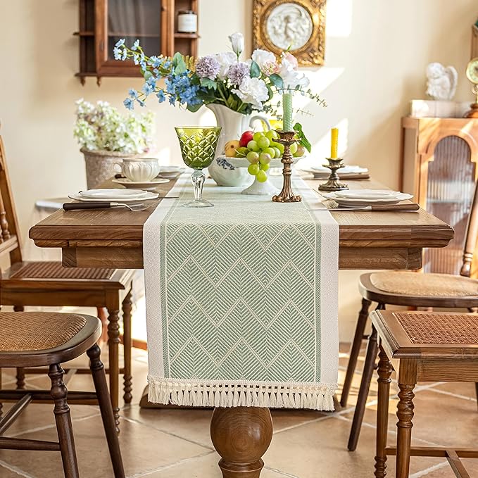 Table Runners 83 Inches, Waterproof Boho Table Runner - Image 6