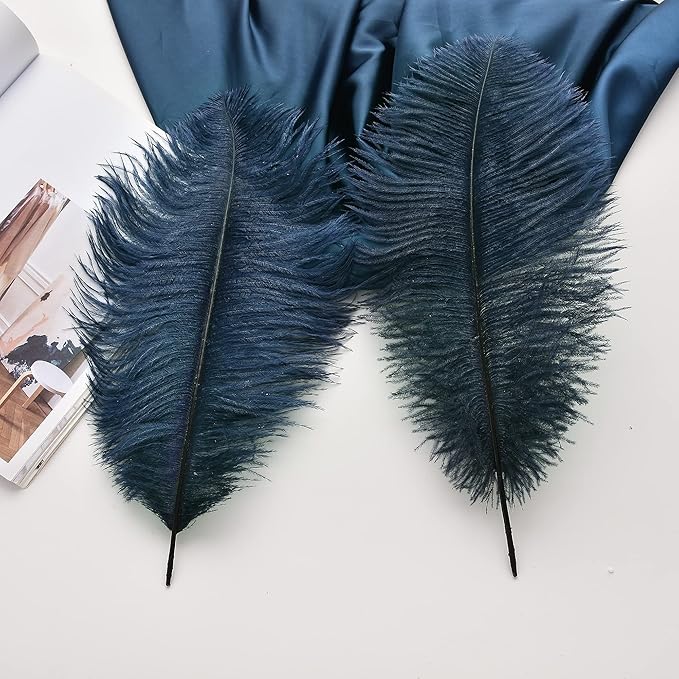 Ballinger Navy Blue Ostrich Feathers Plumes - Image 4