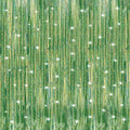 Crosize 2 Pack 3.3 x 9.9 ft Laser Green Foil Fringe Curtains Party Decorations by Crosize
