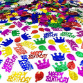 Confetti Happy Birthday Sequins Table Confetti Metallic Foil Sprinkles or DIY by JNSAXMI