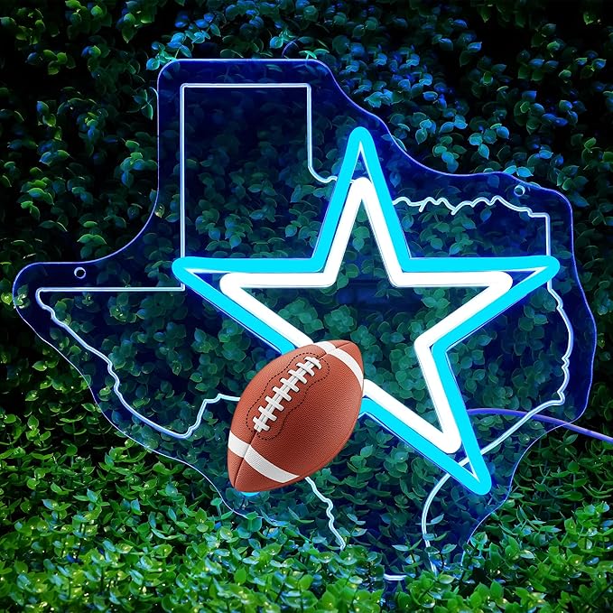 Cowboy Football Neon Sign Texas Neon Sign - Image 2