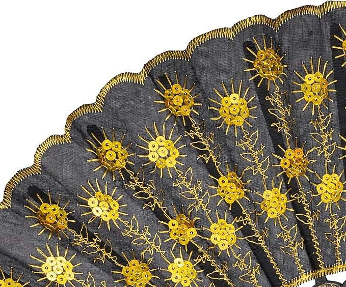 QIRMIZI 30 Pack Fabric Folding Handheld Fans, and Dancing - Image 4