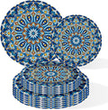 100 Count Boho Paper Plates – Disposable Plates by ZULYSTO