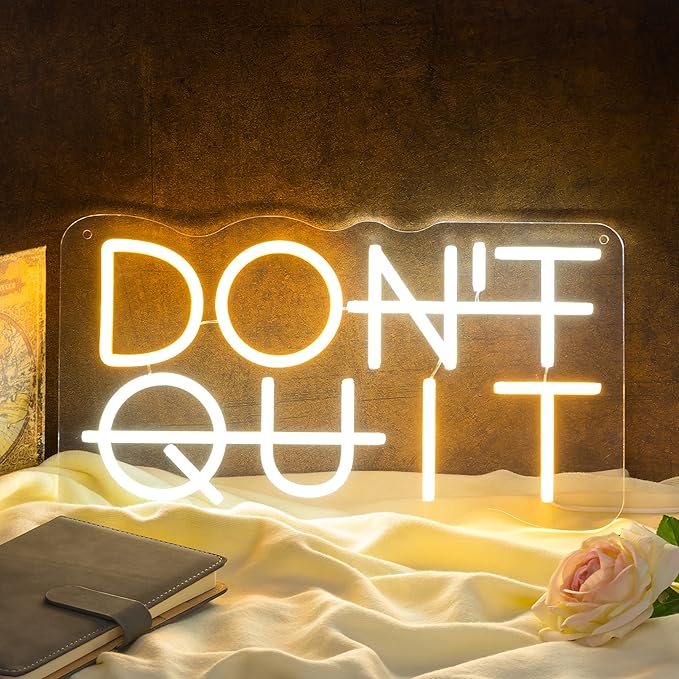 Don't Quit LED Neon Sign for Wall Decor, DO IT Neon Lights Party Decorations - Image 8