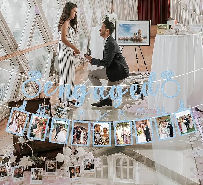 Pre-Strung Engaged Photo Banner - Image 5