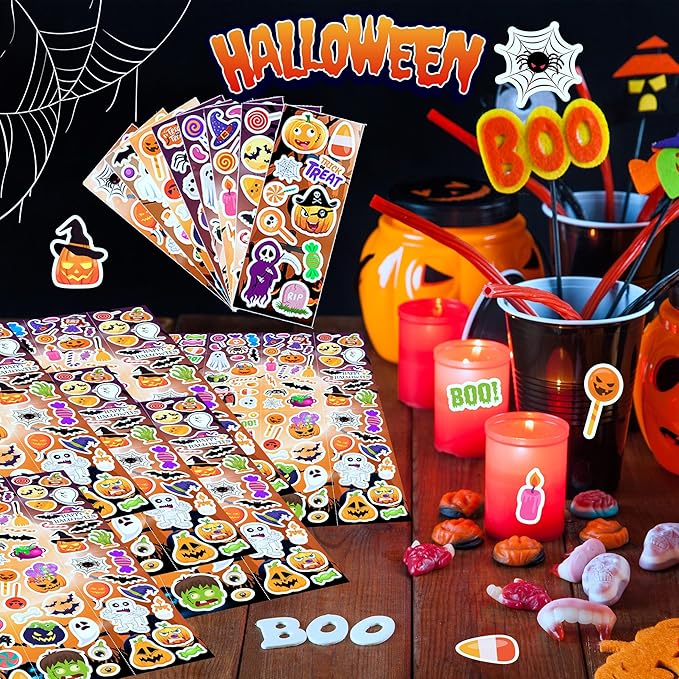 Halloween Stickers 980Pcs Assorted Halloween Stickers - Image 5