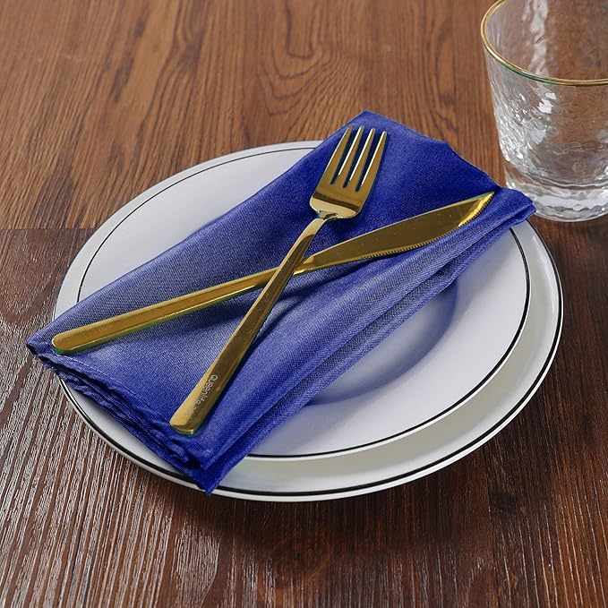 Cloth Napkins 17x17 inch Washable Polyester Dinner Napkins Soft Table Napkins - Image 6